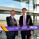 Flybe launches two new routes between Scotland and Heathrow (L-R) Flybe Executive Chairman Simon Laffin and Heathrow CEO John Holland-Kaye
