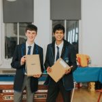 Teen pitching challenge sees student finance app success L to R - Daniel Marshall and John Yogathas