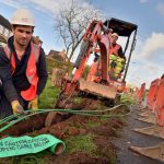 Virgin Media and SPF partner to deliver ultrafast broadband Installers from Virgin Media installing the latest fibre optic technology cables