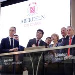 Aberdeen takes centre stage in London for stock exchange ceremony Aberdeen City Council leader Councillor Jenny Laing performed the market open
