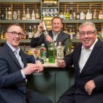 New Saltire Fellowship seeking ambitious and entrepreneurially-minded individuals From left - Sandy Kennedy, Paul Reynolds, Mark Baird at Gin 71 C