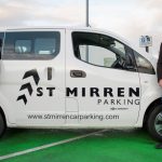 Glasgow Airport Park-and-Fly UK First To Go Green Left to right - St Mirren Chairman, Gordon Scott with Jon Loudon of St Mirren Parking