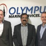 North-east businessmen invest in international integrated crew management company From left - Stewart MacRa,e VS Devagiri and Kevin Smith