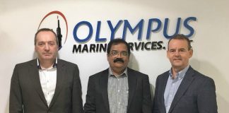 From left - Stewart MacRa,e VS Devagiri and Kevin Smith