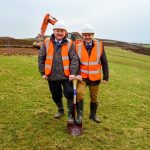 £10m Isle of Arran Distillery break ground on new site From left - James MacTaggart and Euan Mitchell