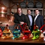 LendingCrowd financing to raise £350,000 for Pickering’s Gin Left to right are Marcus Pickering and Matthew Gammell of Summerhall Distillery, producers of Pickering's Gin, and Stuart Lunn of LendingCrowd (1) (by Stewart Attwood)