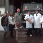 Scarletts Honey signs £100,000 ALDI deal LR - Carmen Tripney, Susan Low, Andrew Scarlett, Kirsty Maxwell, Derek Reid, Nickola Thomson