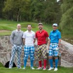Royal & Awesome breaks through £1m revenue barrier From left - Morphsuits founders Fraser Smeaton, Ali Smeaton and Gregor Lawson with the Smeaton brothers' father Kent