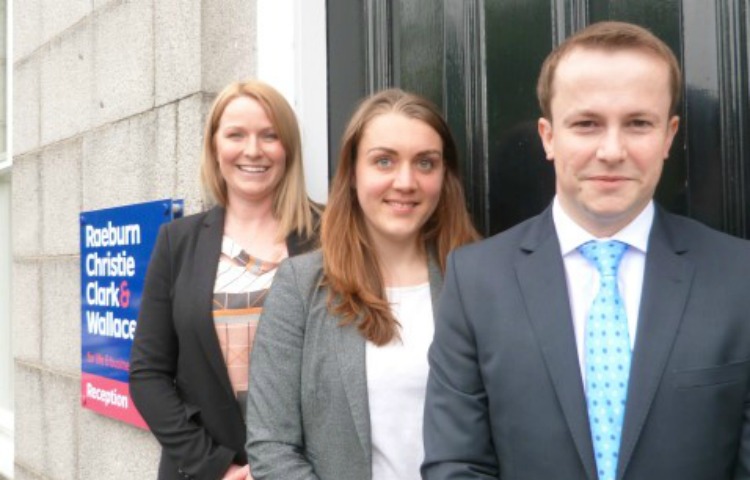 From left - Alison Cowperthwaite, Anne Harris-Evans and Allan MacKenzie