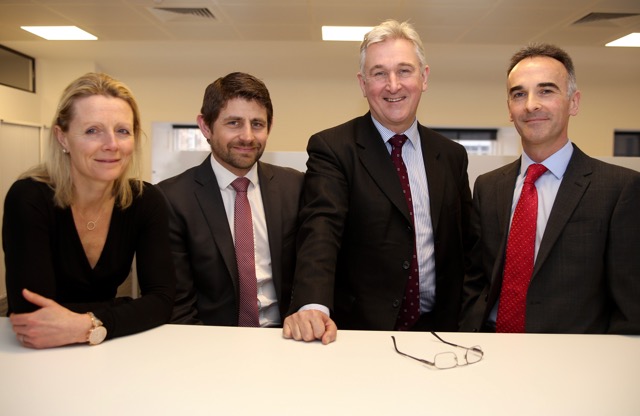 From left - Seona Burnett (director legal counsel service), Paul Jarman-Williams (director transaction service), Keith Anderson (chief executive), Allan Reid (head of legal counsel service)