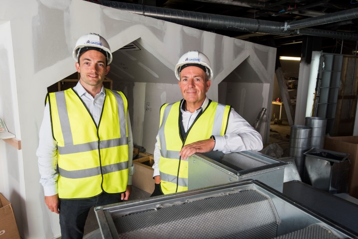 Brian McNicoll, manager of enterprise and entrepreneurship at the University of Dundee with Professor Gary McEwan, chief executive of Elevator