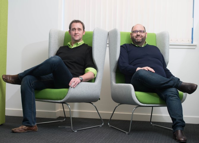 L-R David Moncur and Andrew Alleway, co-founders of Tidy Green Clean